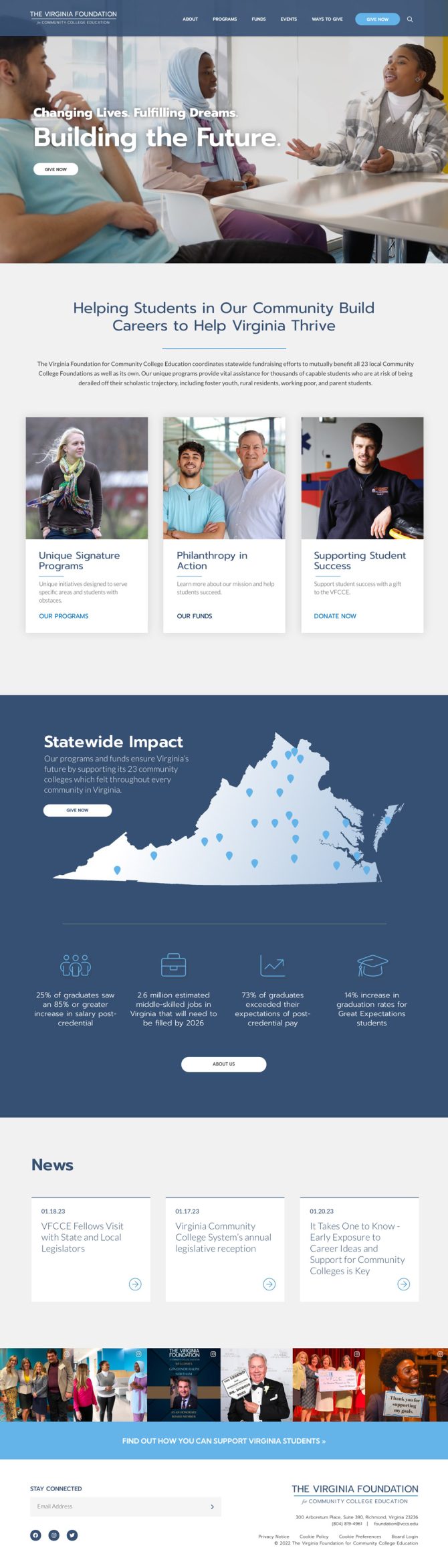 Virginia Foundation for Community College Education Homepage