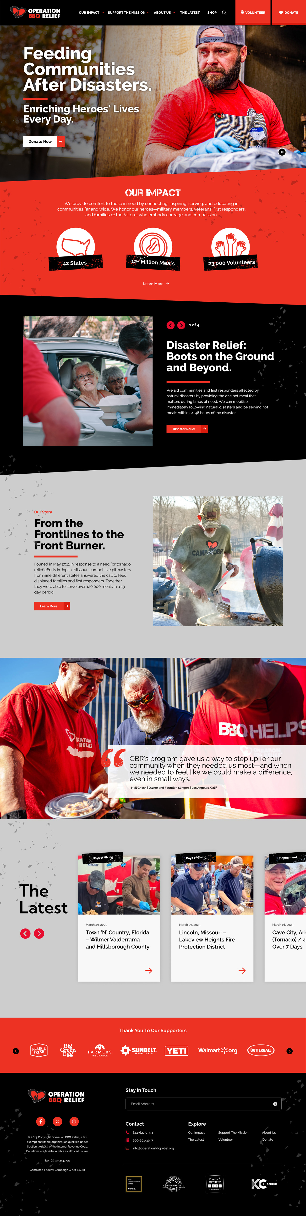 OBR Full Homepage Design