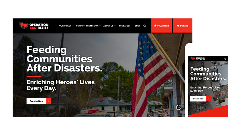 Website and mobile wireframe