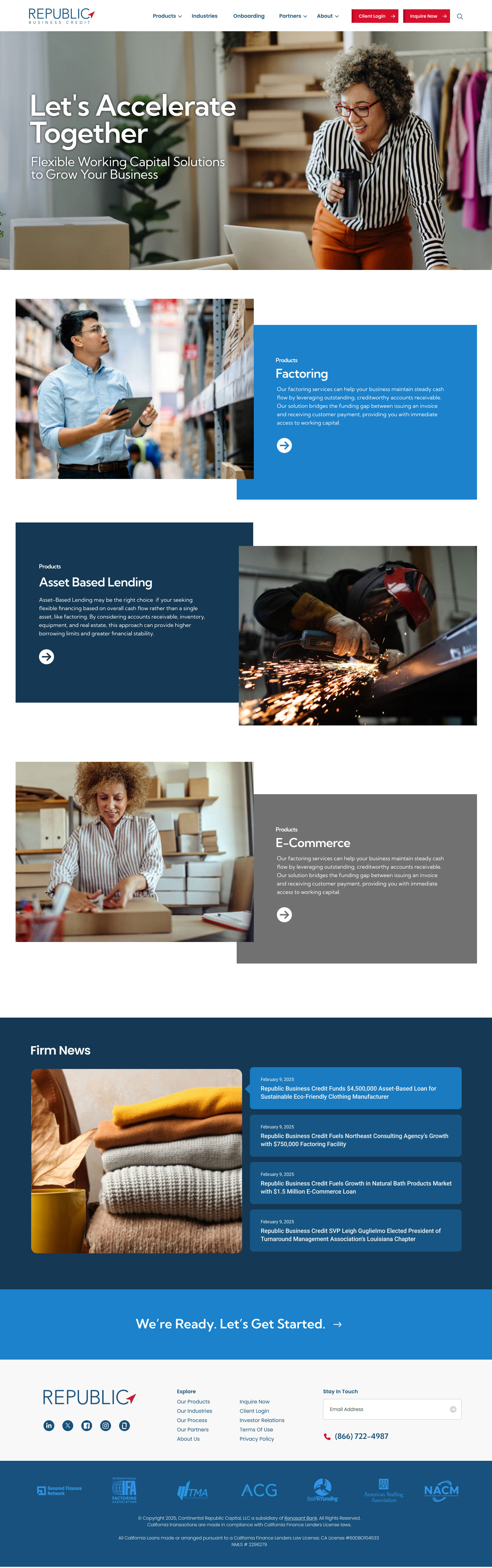 Republic Business Credit Homepage